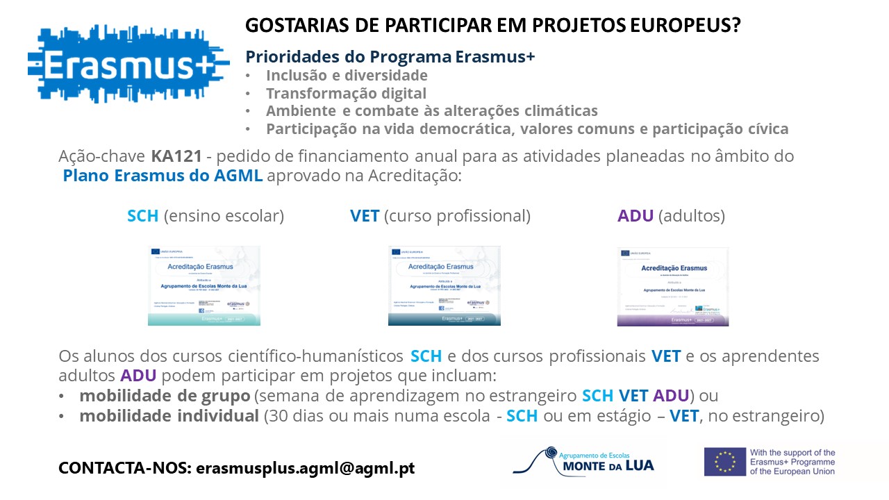 Projetos Europeus modalidades de participação